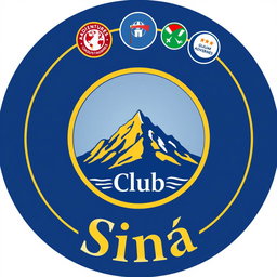 A professional and emblematic club logo enclosed within a perfect circle