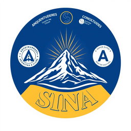 A professional and emblematic logo for a club, encapsulated within a perfect circle