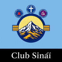 A professional and emblematic logo for a club, encapsulated within a perfect circle