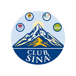 A professional and emblematic logo for a club, encapsulated within a perfect circle