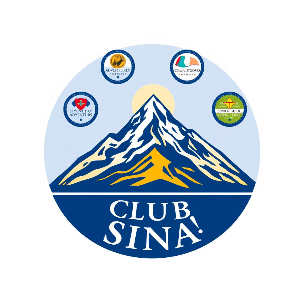 A professional and emblematic logo for a club, encapsulated within a perfect circle