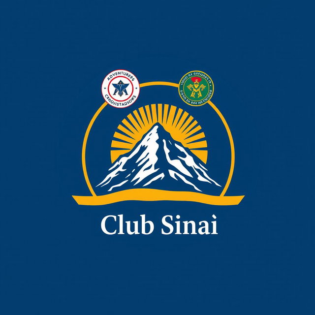A professional and emblematic logo for a club, encapsulated within a perfect circle