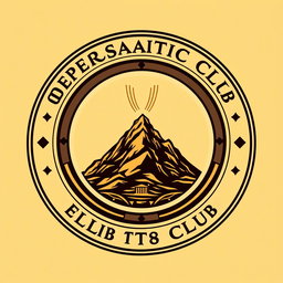 A professional and emblematic club logo, enclosed in a perfect circle