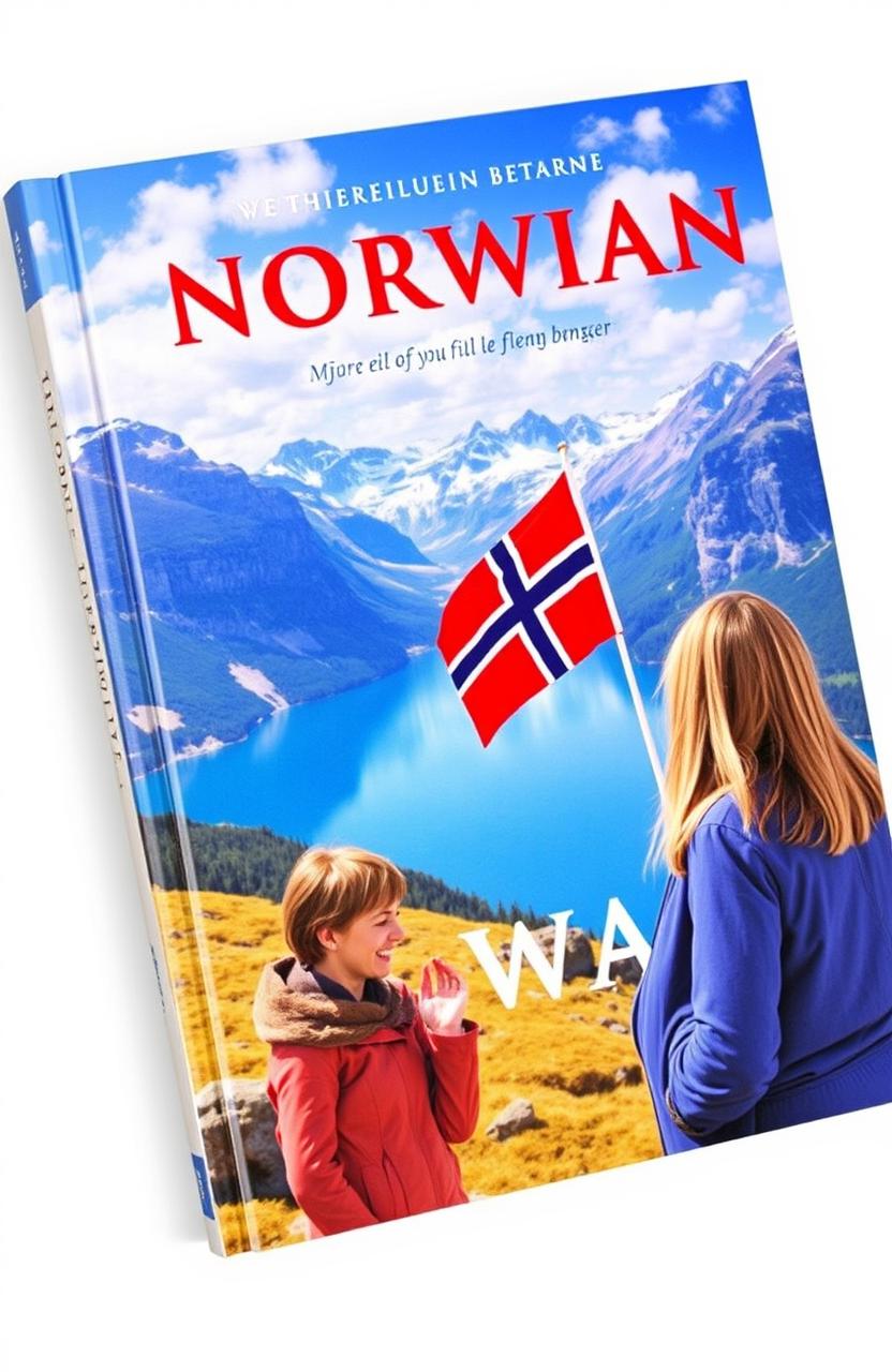 A book cover featuring stunning Norwegian mountains in the background