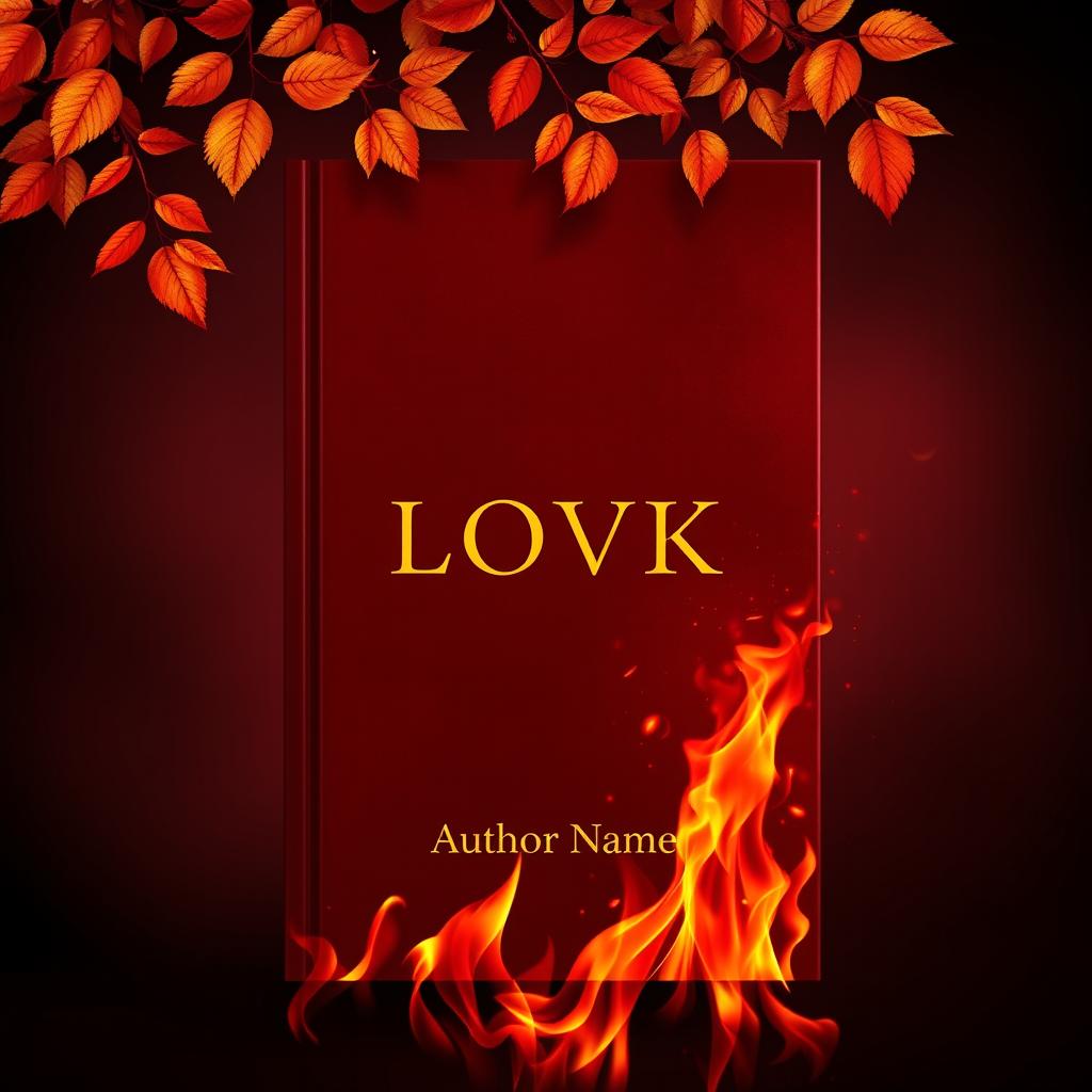 A captivating book cover design featuring a dark red background that evokes a sense of mystery and intensity