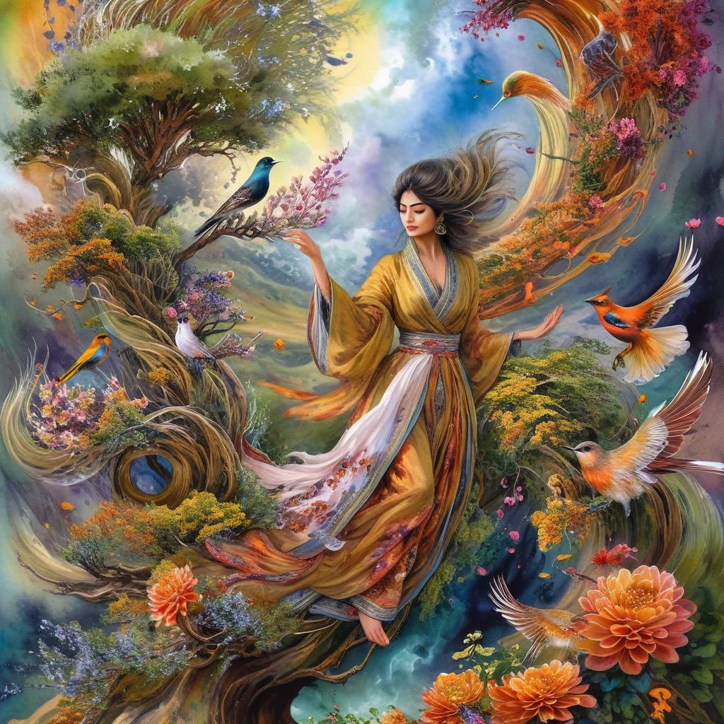 Enchanting Elegance: A Mythical Beauty