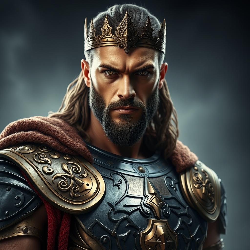 A breathtakingly handsome king named Therion, possessing menacing golden eyes