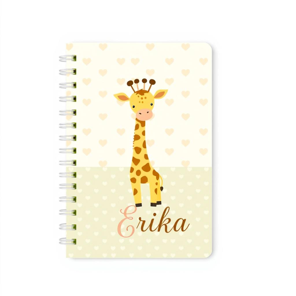 A beautiful and personalized design for a small brochure-style notebook cover and back cover