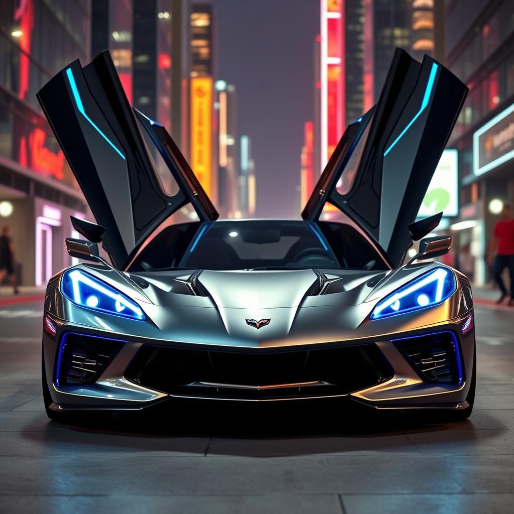 A futuristic Chevrolet Corvette Stingray 2