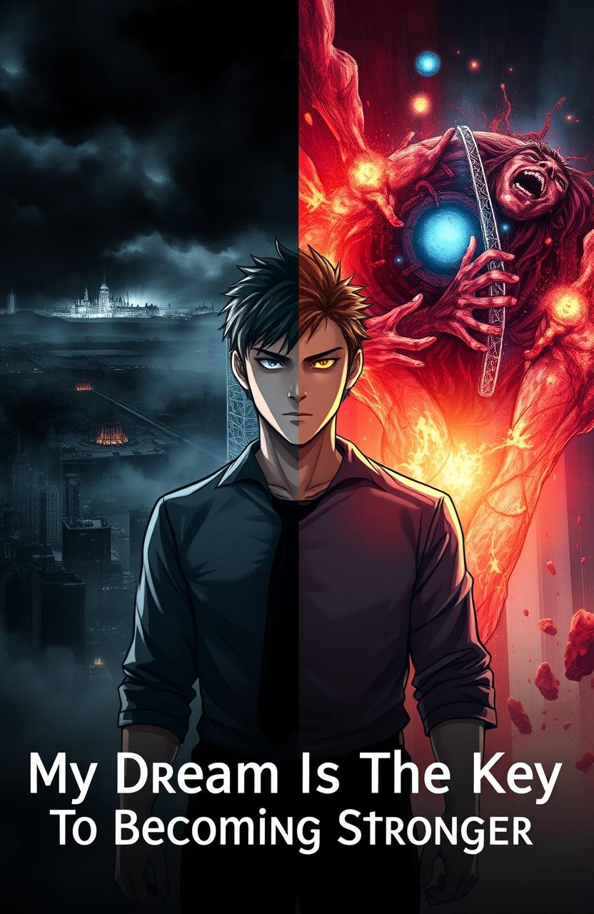 A central male character, positioned in the middle of the image, embodying strength and resilience