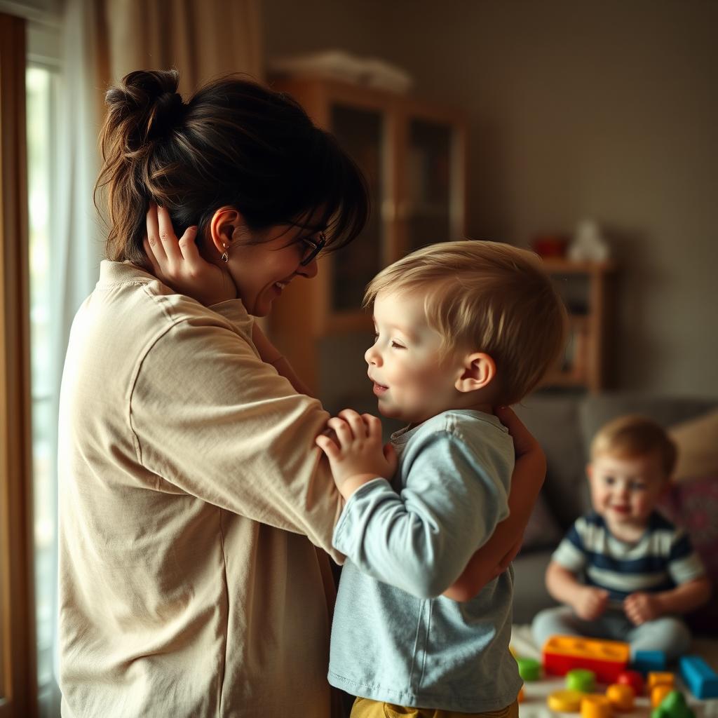 A couple in a romantic and affectionate embrace, sharing a tender moment that conveys love and connection