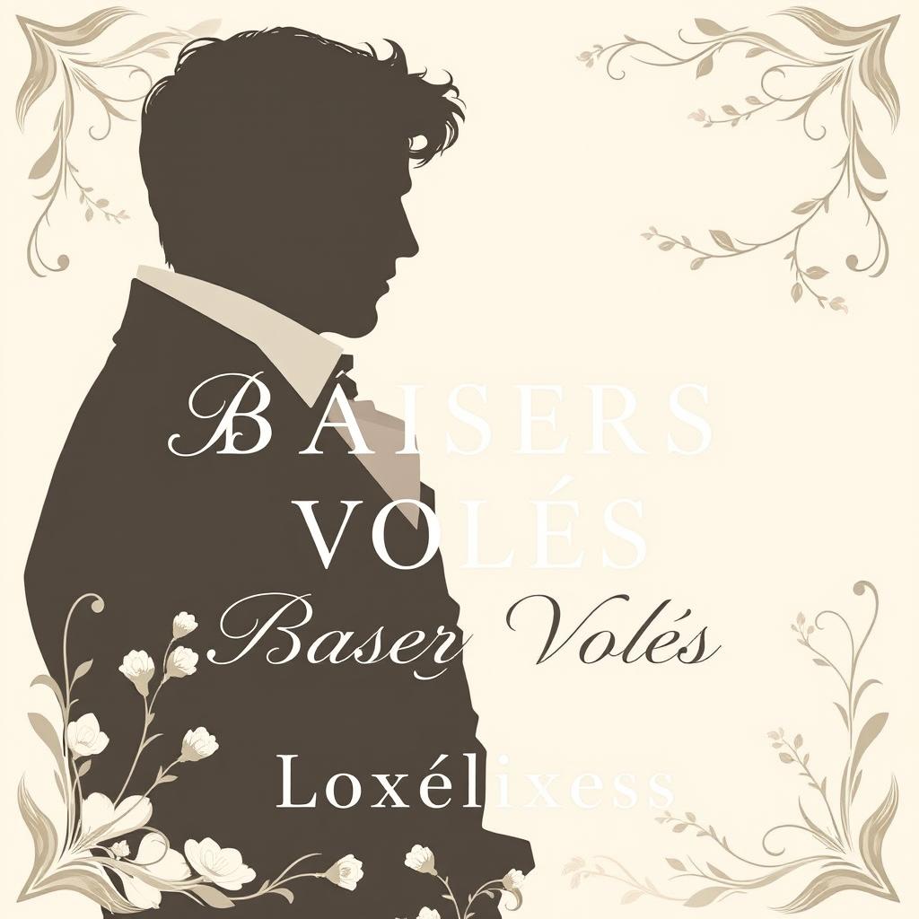 A book cover featuring a subtle romance between two men in the 18th century, focusing more on their silhouettes than their faces