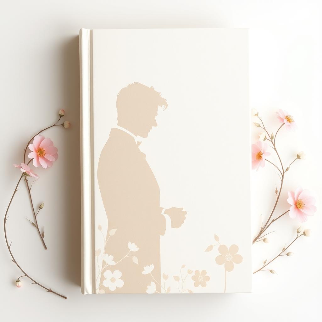 A book cover featuring a subtle romance between two men in the 18th century, emphasizing their silhouettes over their faces