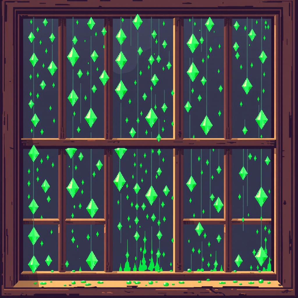 Sparkling Rain: Pixel Art Spritesheet