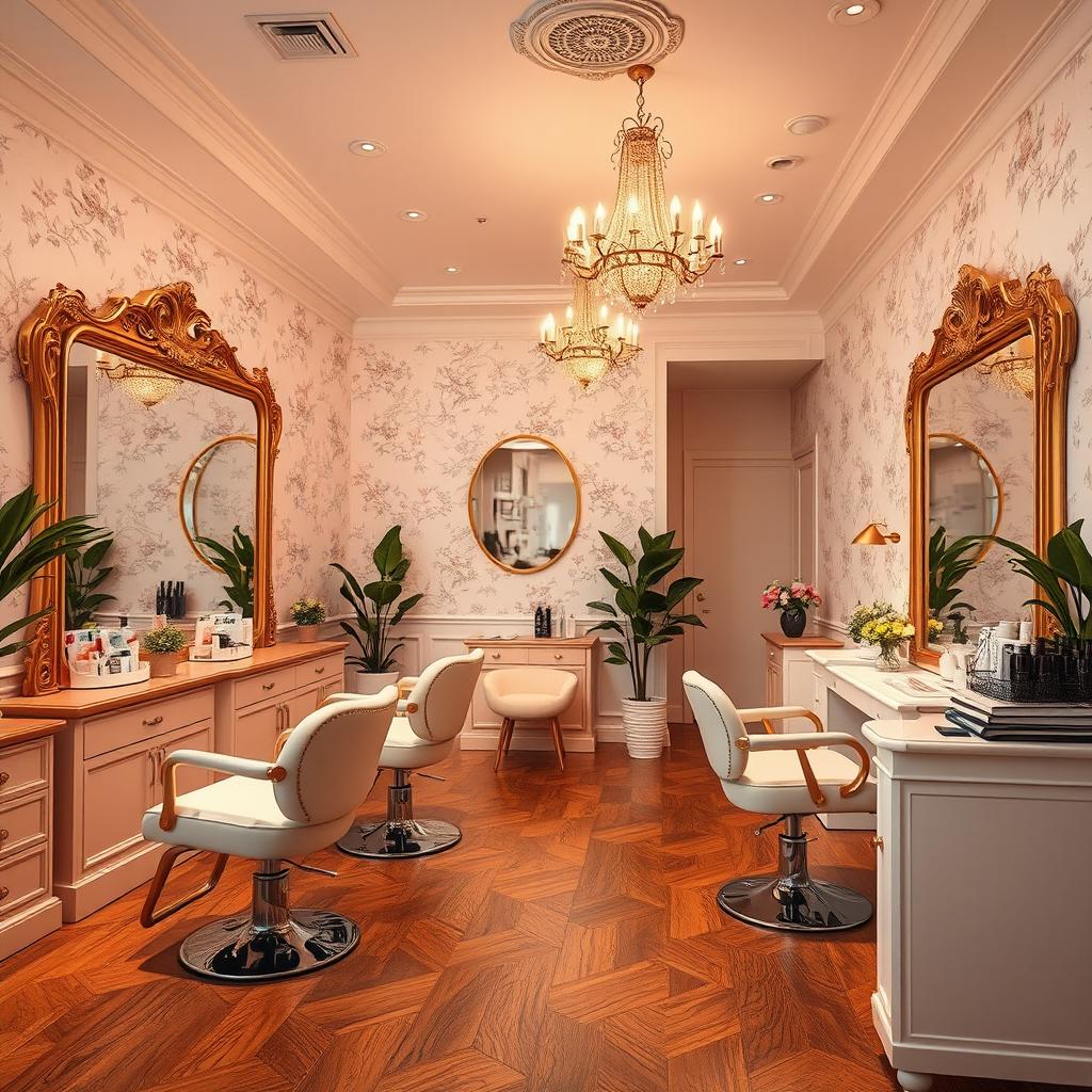 Luxurious Beauty Salon Interior Inspiring Elegance