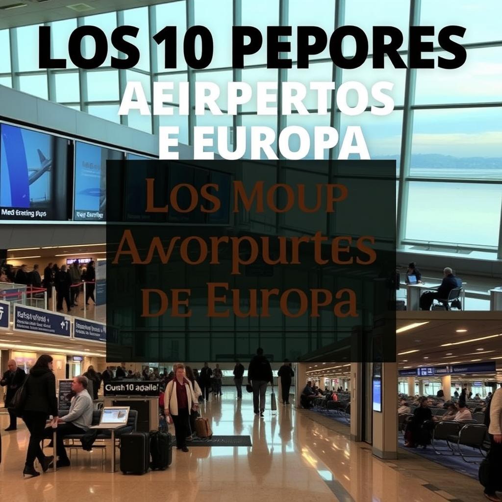 Los 10 peores aeropuertos de Europa: un análisis de su infraestructura, servicios, retrasos en vuelos, limpieza y atención al cliente