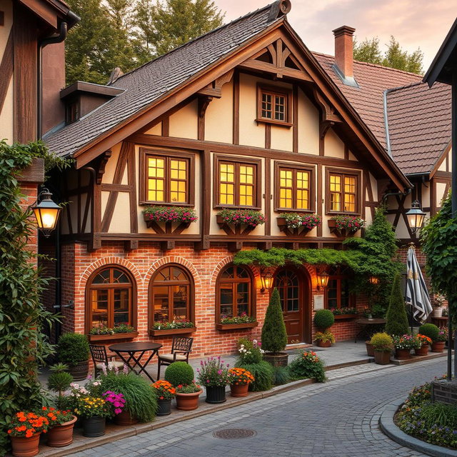 Charming Half-Timbered House: Tradition Meets Artistry