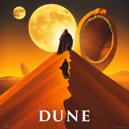 A movie poster in cubism art style for the film Dune
