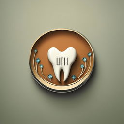 A professionally designed logo for a dental clinic featuring the letters 'YZFH'. The logo combines dental imagery such as a tooth or braces with a modern typography in a visually appealing layout.