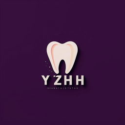 A professionally designed logo for a dental clinic featuring the letters 'YZFH'. The logo combines dental imagery such as a tooth or braces with a modern typography in a visually appealing layout.