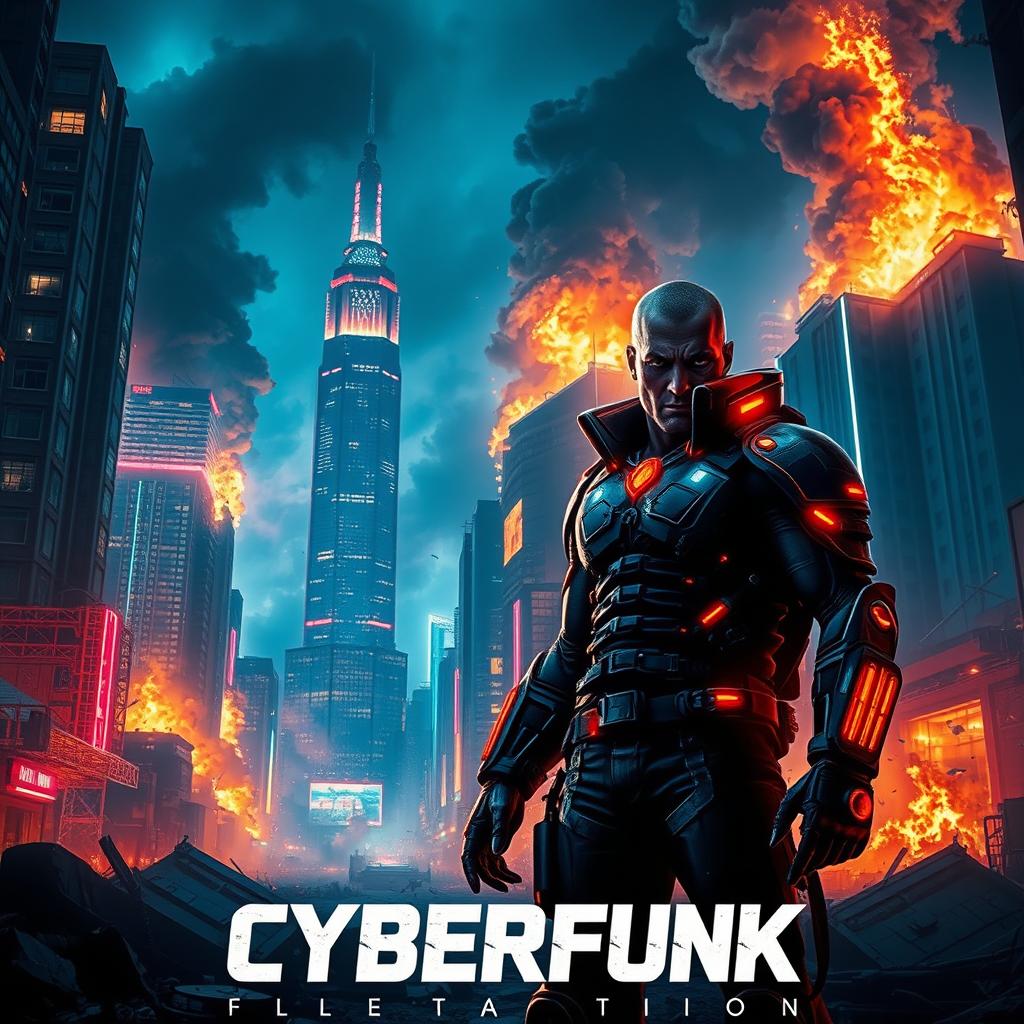 Dark Future: Cyberpunk City on Fire