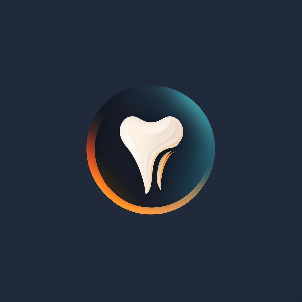 A sleek and modern logo for a dental clinic incorporating the letters 'YZFH'. The logo subtly integrates dental elements such as a tooth or a dental tool that meshes with the overall design.