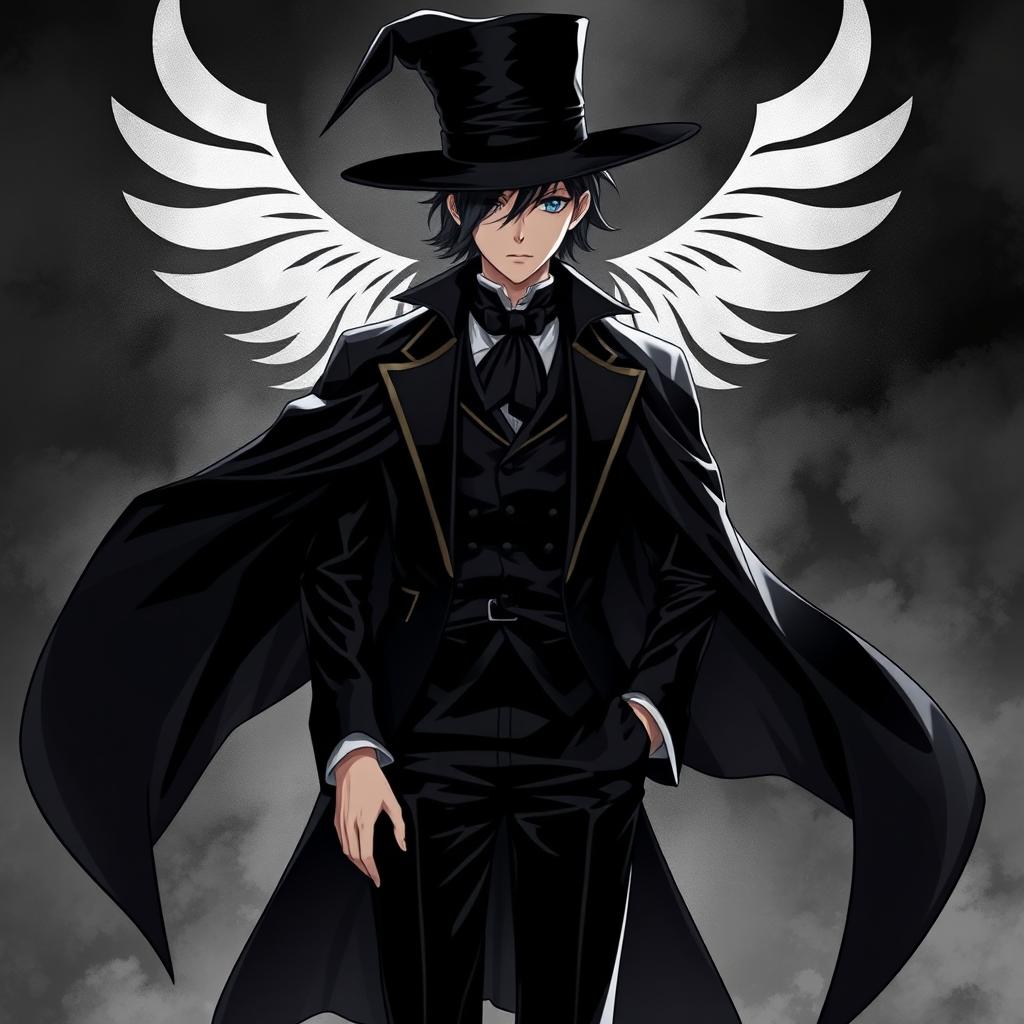 An anime-style book cover for a novel inspired by Arsène Lupin and Magic Kaito