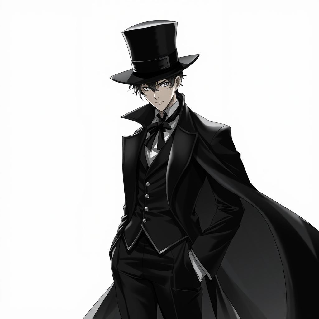 An anime-style book cover for a novel inspired by Arsène Lupin and Magic Kaito