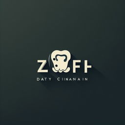 A dental clinic logo that prominently features the initials 'YZFH'. The design is sleek and modern, incorporating the letters into a creative arrangement with subtle dental-themed graphics.