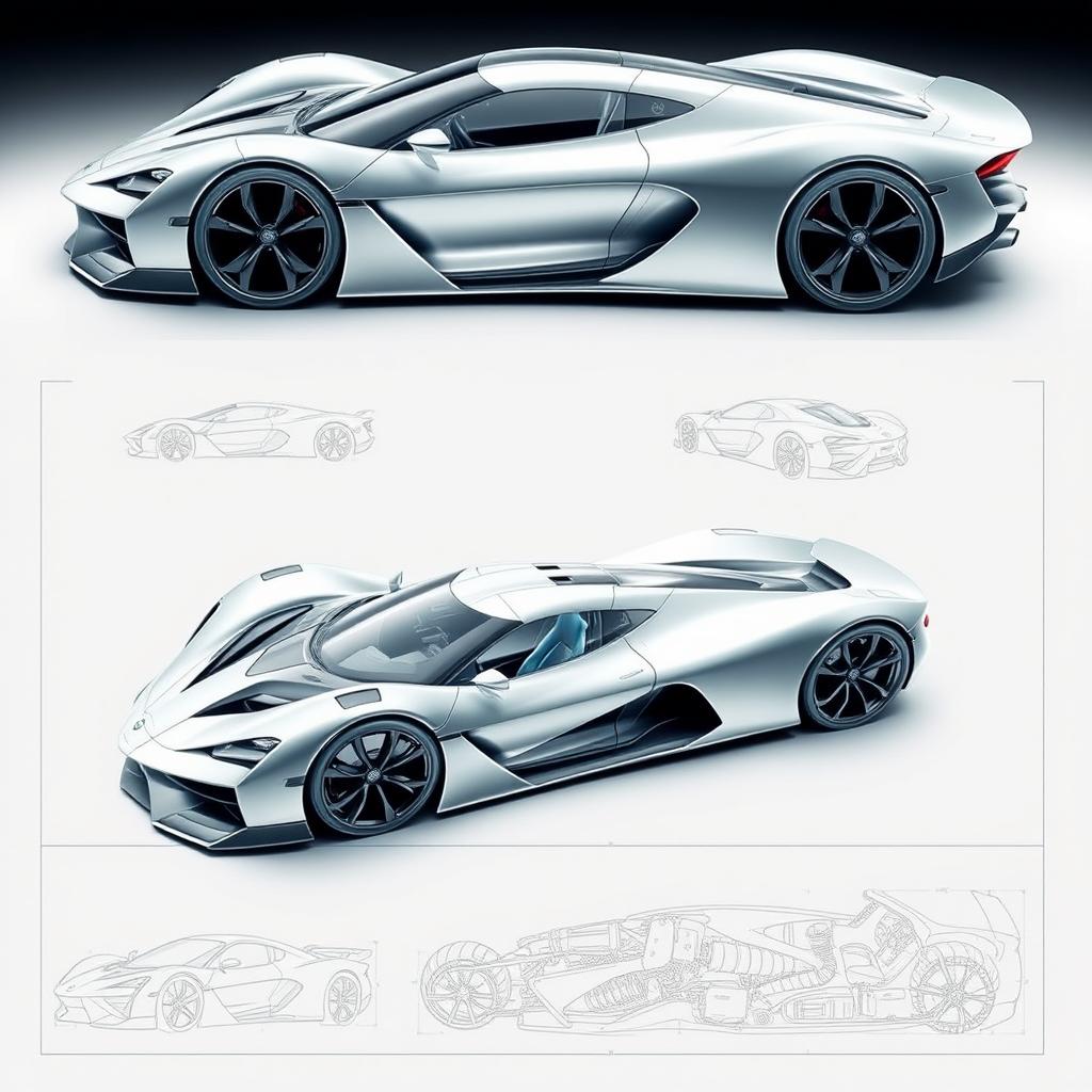 A stunning hypercar designed with influences from classical automotive design