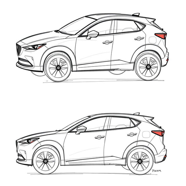 Blueprint: Sleek Compact SUV Design