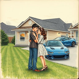 A vintage drawing style book cover created using colored pencils in earthy tones, conveying a faded, melancholic mood