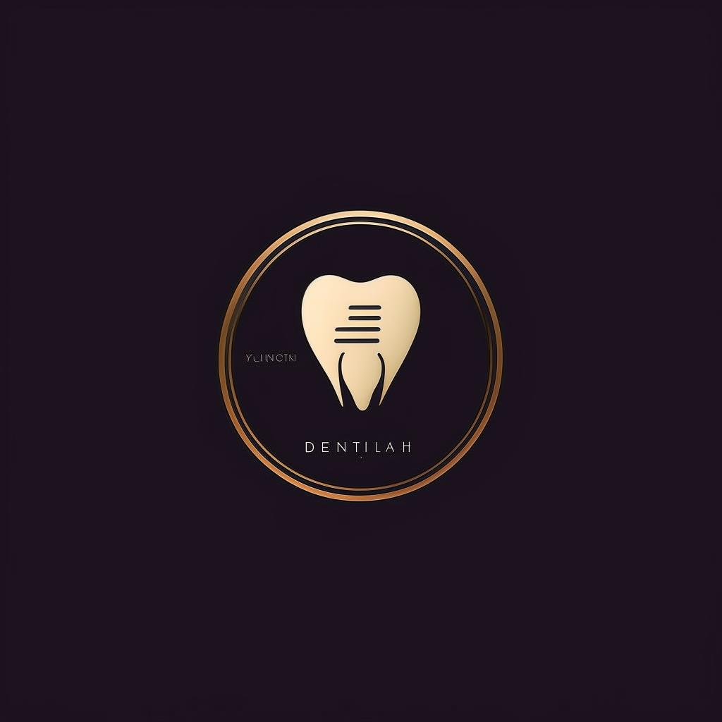 A professional, sleek logo for a dental clinic that prominently features the initials 'YZFH'. The design includes elements representing dentistry, integrated harmoniously into the overall aesthetic.