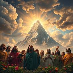 A powerful depiction of Mount Sinai as a symbol of the struggle for truth and obedience to God