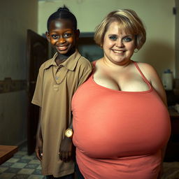 In a poor room setting, an intriguing and striking scene unfolds