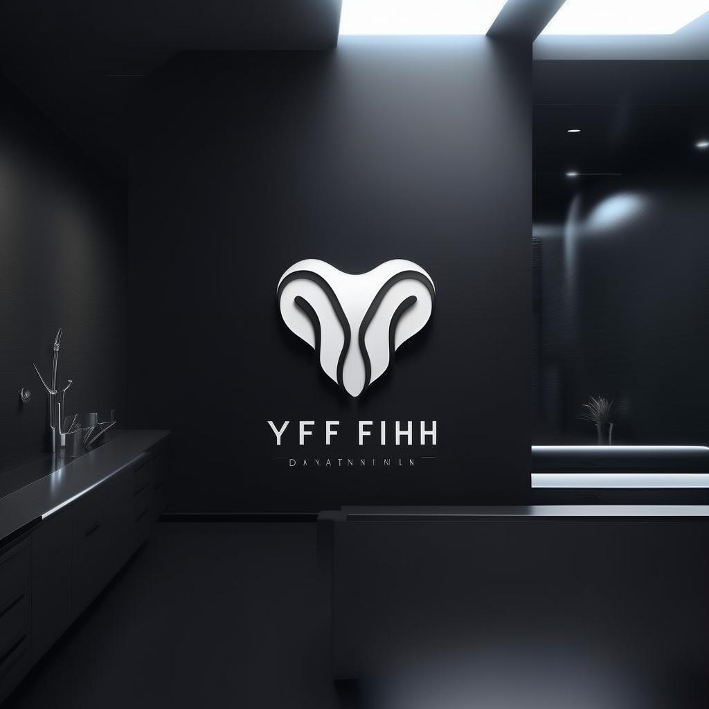 A professional, sleek logo for a dental clinic that prominently features the initials 'YZFH'. The design includes elements representing dentistry, integrated harmoniously into the overall aesthetic.