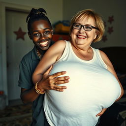 In a poor room setting, a compelling and intense scene unfolds