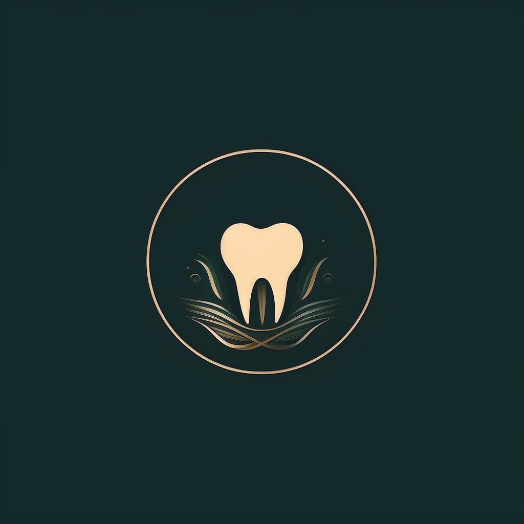 A visually appealing logo for a dental clinic, with the letters 'YZFH' prominently displayed. The design incorporates dental elements while maintaining a clean, professional look.