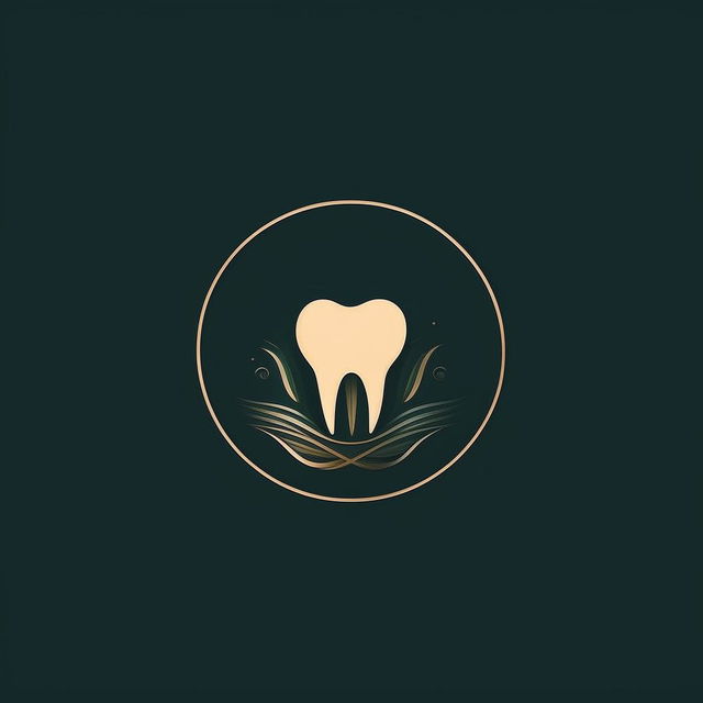 A visually appealing logo for a dental clinic, with the letters 'YZFH' prominently displayed. The design incorporates dental elements while maintaining a clean, professional look.