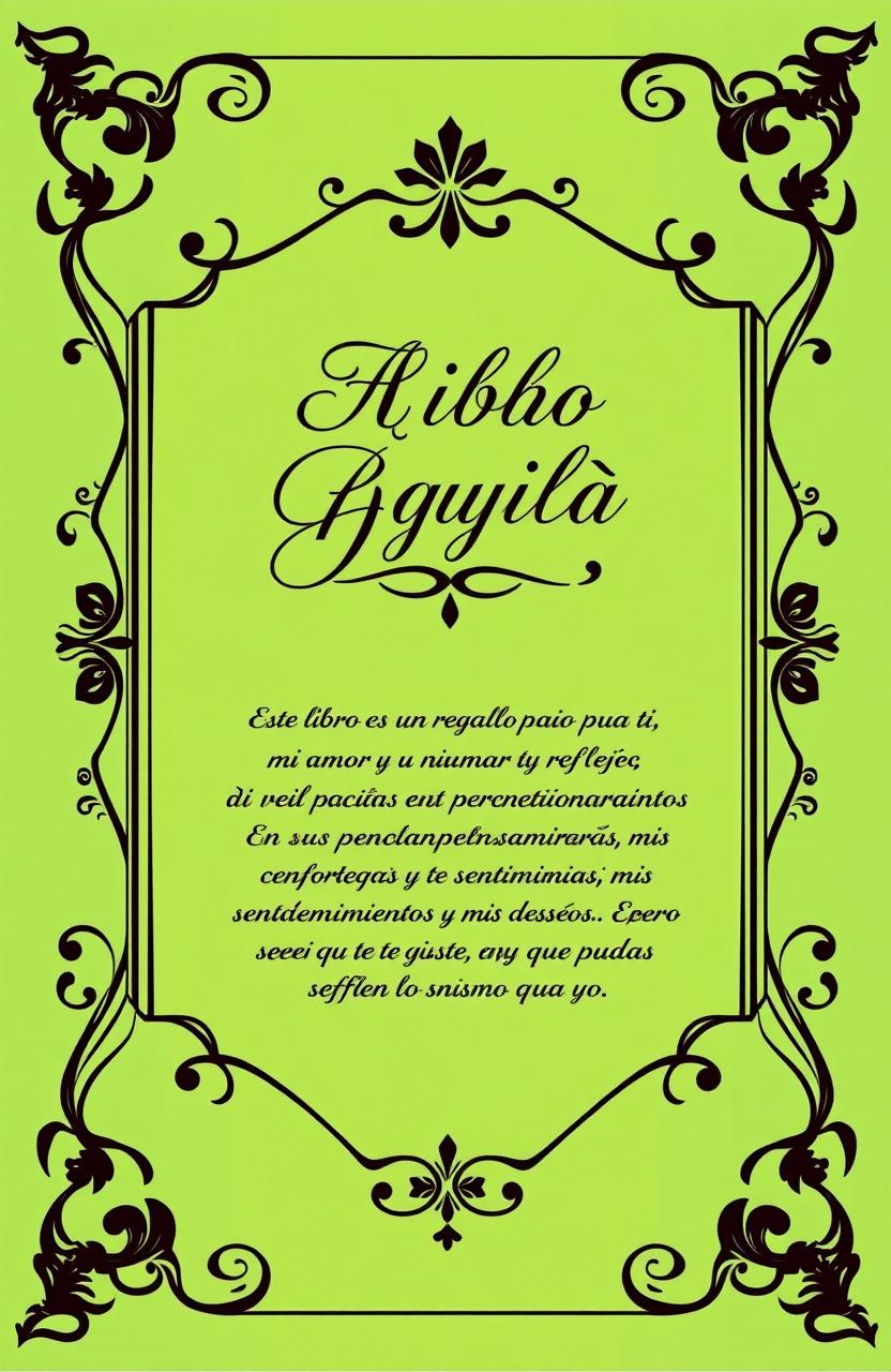 A beautiful book cover design, featuring a vibrant green background with elegant black details that symbolize harmony and balance