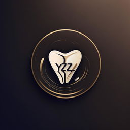 A stylish logo for a dental clinic, prominently featuring 'YZFH'. The design incorporates subtle elements of dentistry, maintaining a professional and sophisticated look.