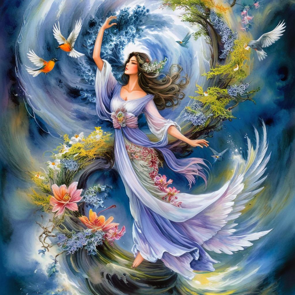 Enchanting Fairy-Angel Hybrid Artwork