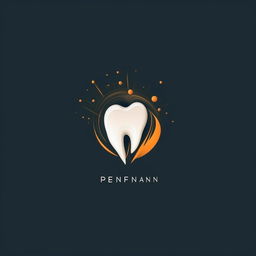 A stylish logo for a dental clinic, prominently featuring 'YZFH'. The design incorporates subtle elements of dentistry, maintaining a professional and sophisticated look.