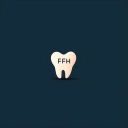 A sharp and professional logo for a dental clinic, clearly displaying the letters 'YZFH'. The design cleverly incorporates dental elements while keeping a clean, minimalist aesthetic.