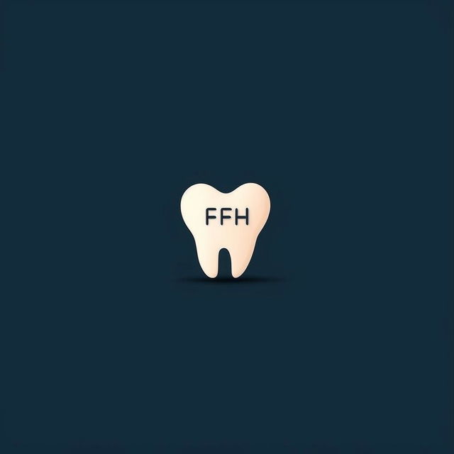 A sharp and professional logo for a dental clinic, clearly displaying the letters 'YZFH'. The design cleverly incorporates dental elements while keeping a clean, minimalist aesthetic.