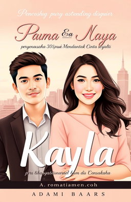 A novel cover for a romantic story titled 'Pengusaha Kaya Pura Pura Miskin untuk Mendapatkan Cinta Sejati'