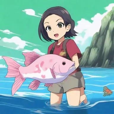 The protagonist in the anime series had a pet Anaspid fish that accompanied them on their epic adventures.
