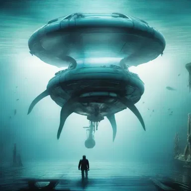 In the futuristic sci-fi novel, humans genetically engineered Anaspid-like creatures to serve as underwater transportation.