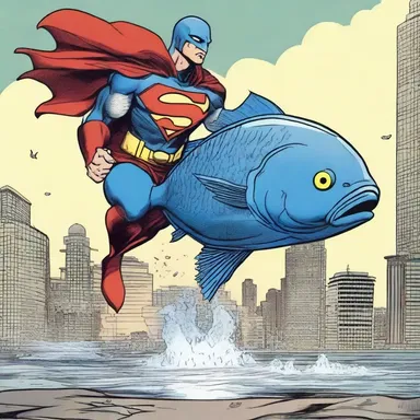 The comic book superhero had an Anaspid fish as their sidekick, using its armored head to protect the city.