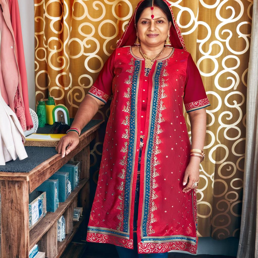 Elegance in Red: Bride in a Stunning Sari